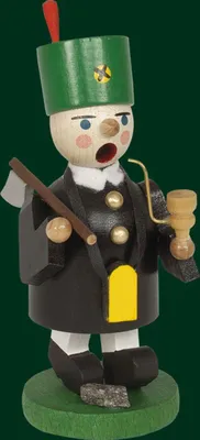 Obrázek produktu pro Kouřící figurka horníka s lucernou výška= 12cm NOVINKA