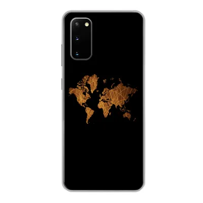 Produktbild von MuchoWow® Handyhülle Schutzhülle Hülle für Samsung Galaxy S20 Weltkarte - Schilf - Karte Silikon Softcase Handy Hülle - Bild