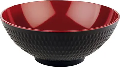Image de APS ASIA Plus Bol, noir/rouge, contenance : 2,20 litres, hauteur : 95 mm, ø : 240 mm