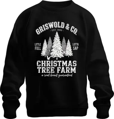 Immagine prodotto di Christmas Tree Farm Griswold Est 1989 Christmas Tree Farm Family Felpa Unisex Pullover, Nero, L