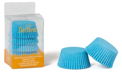 Obrázek produktu pro Decora 0339675, Košíčky na cupcaky/muffiny, Kulatý, 220 °C, Modrá, Papír, 32 mm