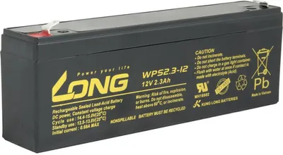 Produktbild von Long 12V 2,3Ah olověný akumulátor F1 (WPS2,3-12)