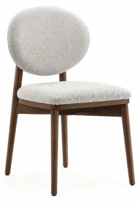 Obrázek produktu pro Béžová dřevěná židle do jídelny. Jídelní židle, čalouněná židle, designová židle
