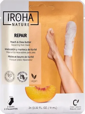 Produktbild von Iroha Nature 8436036430436, Unisex, Feuchtigkeitsspendend, Auffrischend, Entspannen, Glättend, Socken, trockene Haut, Aqua (Water), Butylene Glycol, Dimethicone, Cetyl Ethylhexanoate, Glycerin, Alcohol, Glyceryl..., 1 Stück(e)
