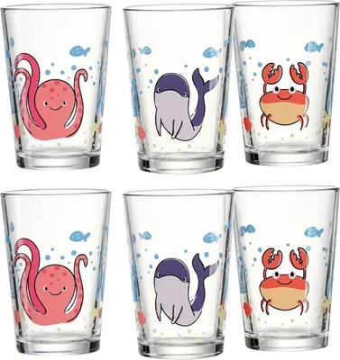 Produktbild von Ritzenhoff & Breker UNTERWASSERWELT Kinderbecher Set 6-teilig