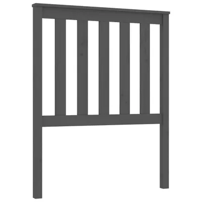 Obrázek produktu pro vidaXL Čelo postele Grey 81x6x101 cm Masivní borovicové dřevo