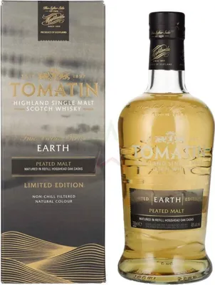 Produktbild von Tomatin EARTH Five Virtues Series Limited Edition PEATED MALT 46,00 % 0,70 Liter
