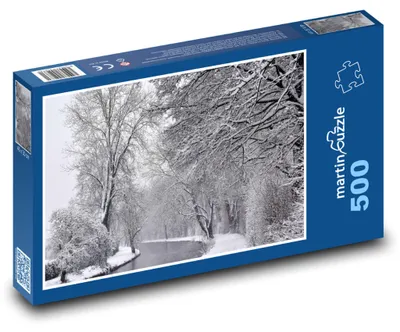 Obrázok produktu pre Puzzle 500 Zimná krajina pri rieke - martinpuzzle