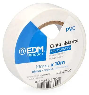 Immagine prodotto di Nastro isolante 10 m x 19 mm bianco Edm