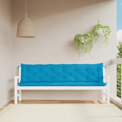 Produktbild von Möbel Gartenbank-Auflage Hellblau 200x(50+50)x7 cm Oxford-Gewebe - Gartenmöbelauflagen 315044