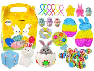 Zdjęcie produktu dla Zestaw Zabawek Wielkanoc Fidget Toys Pisanki Dekoracja