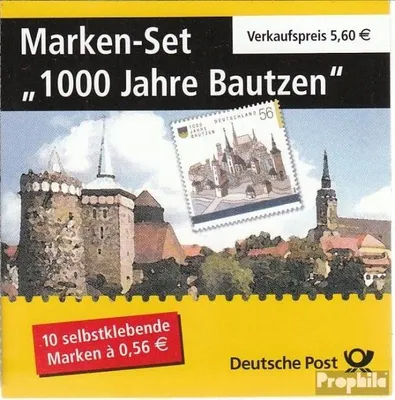 Produktbild von Briefmarken BRD (BR.Deutschland) 2002 Mi MH48b (kompl.Ausg.) postfrisch Bautzen