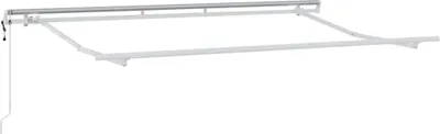 Image de vidaXL Cadre de store blanc 3,5 x 2 m métal