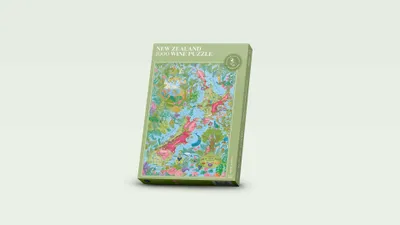Produktbild von Water & Wines Wine Puzzle 1000 Teile New Zealand