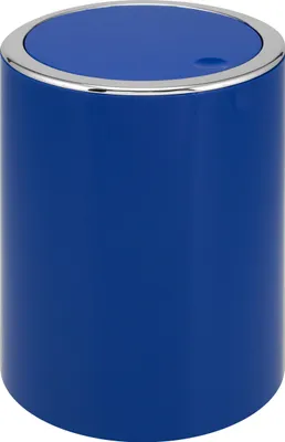 Image de bremermann SAVONA poubelle de salle de bain en plastique avec couvercle basculant 5,5 l de bremermann (marron, rond)