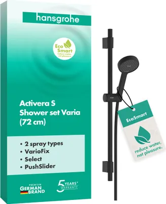 Zdjęcie produktu dla Hansgrohe Activera Select S Kombinacja prowadnic 72 cm Czarny matowy