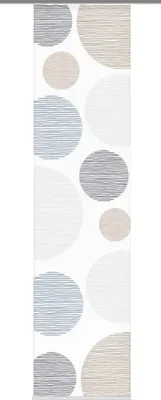 Produktbild von Home Wohnideen Schiebevorhang Dekostoff DigitaldruckBorden 1 teilig 245 x 60 cm Stein