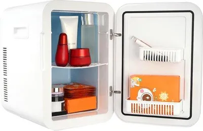 Immagine prodotto di Frigorifero portatile compatto da 20 litri, da -9 °C a 65 °C, 12 volt, bianco, silenzioso (meno di 45 dB), per auto, campeggio, attività all’aperto, camera da letto