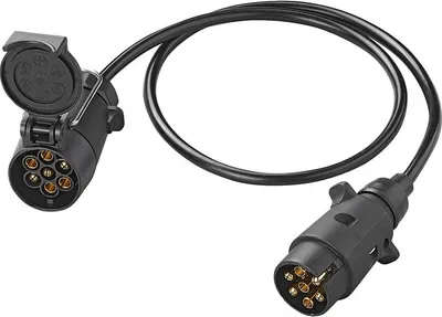 Produktbild von Verlängerungskabel 1M mit Stecker und Buchse 7-polig