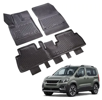 Produktbild von J&J AUTOMOTIVE 3D Automatten Gummi Matten Gummifußmatten TPE Passend Für Peugeot Rifter Ab 2019 3tlg