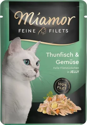 Image de Miamor Feine Filets de Thon & Légumes sachet de 100g