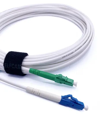Produktbild von Elfcam - 3m LWL Glasfaser-Kabel LC/APC auf LC/UPC, OS2 Singlemode 9/125μm, Simpl
