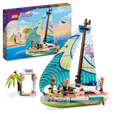 Immagine prodotto di LEGO 41716 Friends L'avventura a vela di Stephanie barca a vela giocattolo con 3 mini-doll, regalo per bambini di età superiore ai 7 anni