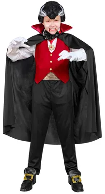 Productafbeelding van Kostuum van een vampier, Dracula, bovenstuk, Halloween, maat: 158