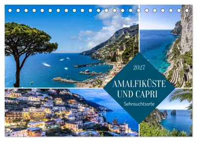 Produktbild von Amalfiküste und Capri - Sehnsuchtsorte (Tischkalender 2027 DIN A5 quer), CALVENDO Monatskalender