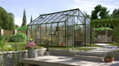 Obrázok produktu pre Vitavia skleník "Jupiter 11500" smaragdovo zelený 11,5 m² 4 mm HKP