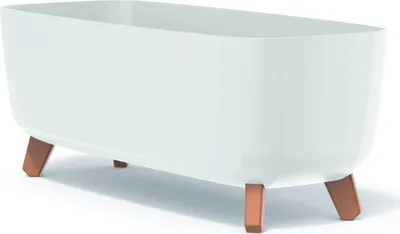 Obrázok produktu pre nabbi Plastový kvetináč na nožičkách DGCL600 58 cm - biela