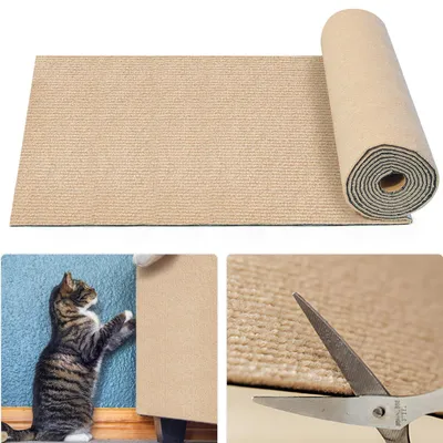 Zdjęcie produktu dla Samoprzylepna mata do drapania dla kotów, 40 x 200 cm - ochrona mebli
