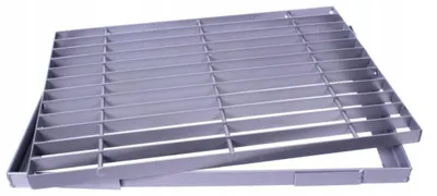Produktbild von Kier Metall-Schmutzfangmatte 50x35cm robust Gitterrost 2-teilig
