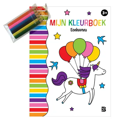 Image de Mon livre de coloriage avec 6 crayons de couleur Licorne