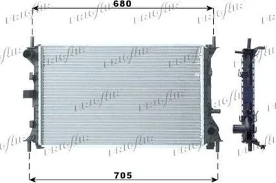 Produktbild von FRIGAIR 0105.3067 Kühler Wasserkühler Motorkühler für FORD FOCUS (DAW, DBW) FOCUS Kombi (DNW) FOCUS Stufenheck (DFW)