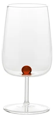 Immagine prodotto di Bilia Set 6 Calici in Vetro Borosilicato Color Ambra con Sfera Decorativa Artigianale per Tavole Eleganti e Brindisi Originali Design Esclusivo