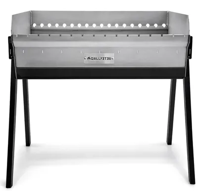 Produktbild von Profi Mangal Altan 90 Edelstahl 3mm Schaschlikgrill mit Aschekasten