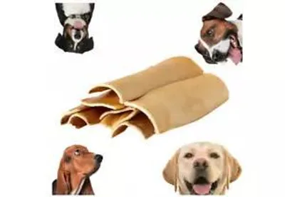 Produktbild von Bite&Delight Getrocknete Pferdehaut 2,5L/0,4kg– Natürlicher Kausnack für Hunde – Zahnpflege – Fettarm – Für alle Hunderassen geeignet