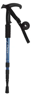 Produktbild von Teleskop-Wanderstock – Professionelle, stoßdämpfende, verstellbare Wanderstöcke aus Aluminiumlegierung für Outdoor-Wanderungen und Camping – Blau