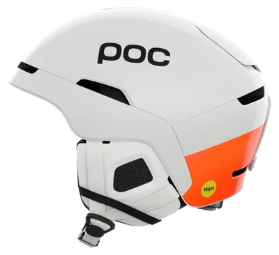 Produktbild von POC Obex MIPS Ski-/Snowboardhelm, Wasserstoffweiß/Fluoreszierendes Orange, M/L