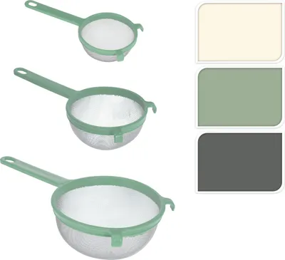 Image de Excellent Houseware Set de tamis 3 pièces assorties