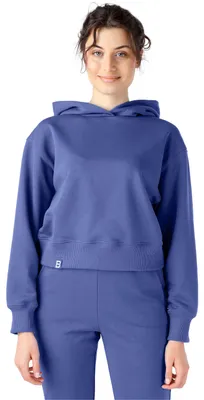 Productafbeelding van Bellivalini hooded sweater, korte model, dames sportset, top, joggingtrui, model BLV208 (lila-blauw, maat XL)