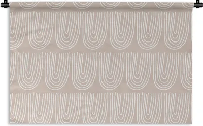 Produktbild von MuchoWow® Wandteppich Wandbehang Sommer - Bögen - Abstrakt 60x40 cm Tapisserie Dekoration Wandtuch - Wanddekorationen