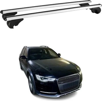 Produktbild von Dachträger Grundtäger für Audi A6 C7 Allroad 2012-2018 75kg Alu Silber 2 tlg