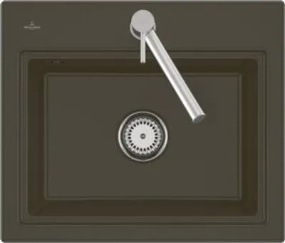 Produktbild von Villeroy & Boch Keramikspüle 33662FR1, Subway Style 60 S Flat Flächenbündige Spüle - inkl.