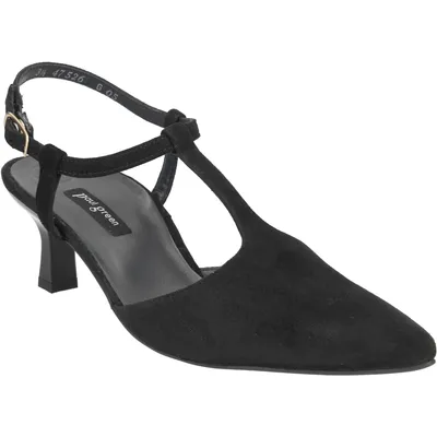 Produktbild von Paul Green Peeptoes & Slingpumps 6064-003, Rauleder, Schwarz, Damen