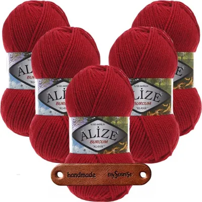 Produktbild von 5 x ALIZE Burcum 106 Red mit Label