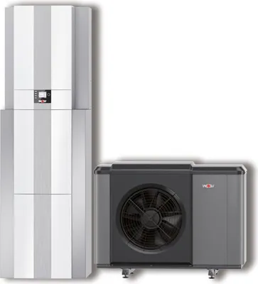 Imagen del producto de Wolf WP-Center CHC, sistema monobloque 07/300-50, que incluye: CHA07/400V, depósito de acumulación, acumulador de calor y unidad de control BM-2