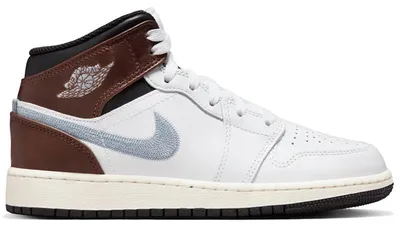 Produktbild von Jordan 1 Mid SE White Brown Blue Grey (GS) - EU 35.5