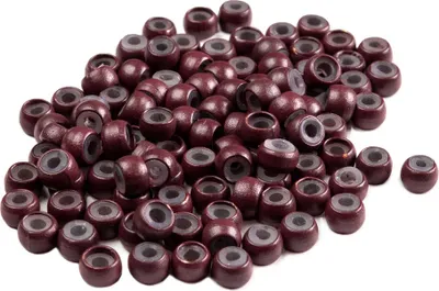 Obrázok produktu pre hair2heart Nanorings #Burgundy so silikónovou vložkou na jemné upevnenie predlžovacích krúžkov Nano Ring - 100 kusov - protišmykové a dokonale vhodné pre jemné vlasy